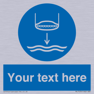 Custom Lower lifeboat to the water in launch sequence